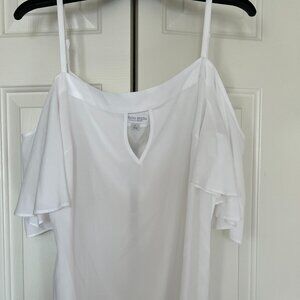Bisou Bisou white blouse (size Large)